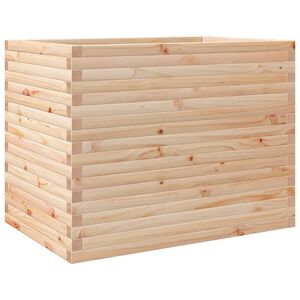 vidaXL Plantenbak 90x60x68,5 cm massief grenenhout