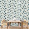 DUTCH WALLCOVERINGS Behang Flower lichtblauw