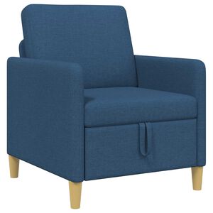 vidaXL Bank met opslag Blauw 72 x 78 x 87 cm Polyester