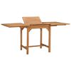 vidaXL Tuintafel verlengbaar (110-160)x80x75 cm massief teakhout