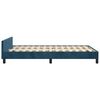 vidaXL Bedframe zonder matras 120x200 cm fluweel donkerblauw