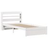vidaXL Bedframe met hoofdeinde zonder matras 90x200 cm wit