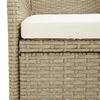 vidaXL Tuinstoelen 4 st poly rattan beige
