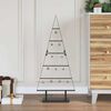vidaXL Metalen kerstboom met standaard Zwart 90 cm Staal