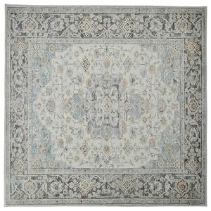 vidaXL Vloerkleed ORIZ Cr&egrave;mekleurig 200 x 200 cm 100% Polyester