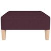 vidaXL Slaapbank 2-zits met voetenbank stof paars