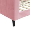 vidaXL Slaapbank 90x200 cm fluweel roze
