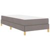 vidaXL Boxspringbed met matras Taupe 100 x 200 cm Stof