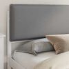 vidaXL Bedframe met Gevoerd Hoofdgedeelte Lichtgrijs 180 x 200 cm