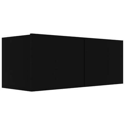 vidaXL Tv-meubelen 4 st 80x30x30 cm spaanplaat zwart
