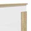 vidaXL Bedframe met hoofdeinde Sonoma 140 x 190 cm Bewerkt hout