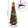 vidaXL Kunstkerstboom met 50 LED met standaard Groen 125 cm PVC