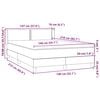 vidaXL Boxspring met matras fluweel lichtgrijs 140x210 cm