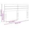 vidaXL Hoofdbord Oud Hout 180 cm Bewerkt hout