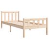vidaXL Bedframe massief hout 75x190 cm