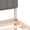 vidaXL Bedframe met Gevoerd Hoofdgedeelte Lichtgrijs 120 x 190 cm