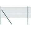 vidaXL gelast draadhek met grondbevestiging 50 x 0,6 m Groen Mesh