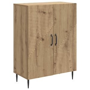 vidaXL Dressoir Artisanaal eiken 66 x 34,5 x 89,5 cm Bewerkt hout
