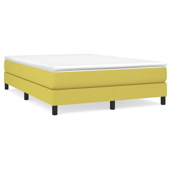 vidaXL Boxspring bed 140x200 cm stof groen