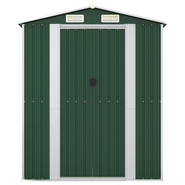 vidaXL Tuinschuur 192x108x223 cm gegalvaniseerd staal groen