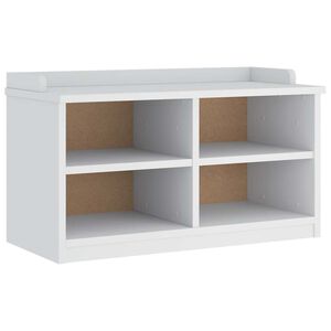 vidaXL Gangbankje SANDNES wit 87x40x50 cm massief grenenhout