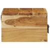 vidaXL Nachtkastjes 2 st wandgemonteerd massief acaciahout