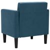 vidaXL Fauteuil met armleuningen Blauw 53 cm Fluweel