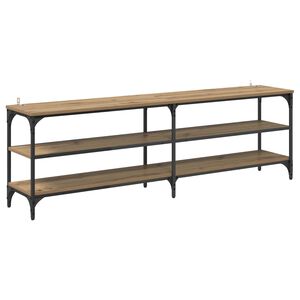 vidaXL TV-kast 160 x 30 x 50 cm Artisan Eiken Gemonteerd hout en ijzer