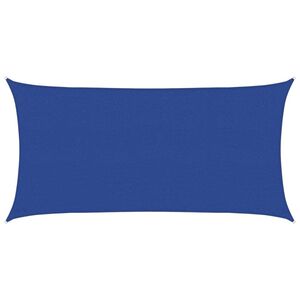 vidaXL Zonnezeil rechthoekig 160 g/m&sup2; 2,5x5 m HDPE blauw
