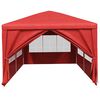 vidaXL Partytent met Wand Rood 600 x 300 x 255 cm PE en staal