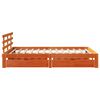 vidaXL Bedframe met lades massief grenenhout wasbruin 140x190 cm