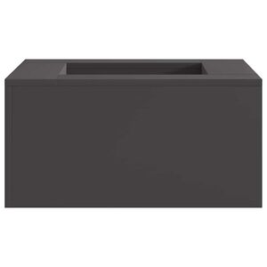 vidaXL Vuurkom Zwart 60 x 60 x 30 cm weervast staal
