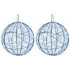 vidaXL Kerst Finial Licht 2 st 1900 LED's Blauw &Oslash; 60 x 63 cm