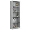 vidaXL Boekenkast 60x24x175 cm bewerkt hout grijs sonoma eikenkleurig
