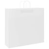 vidaXL Papieren zakken 250 st met hengsels 54x15x49 cm wit