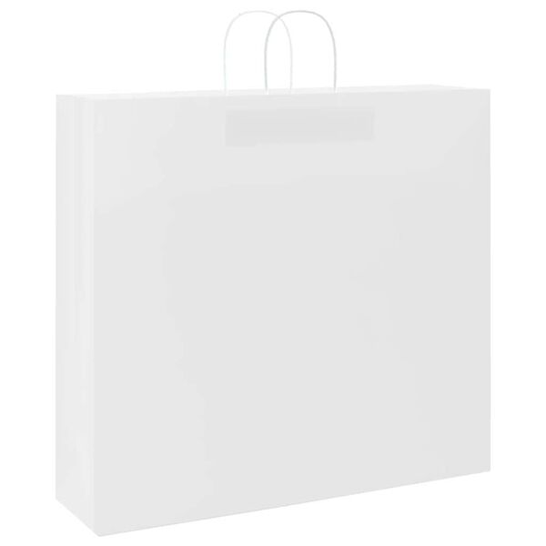 vidaXL Papieren zakken 250 st met hengsels 54x15x49 cm wit