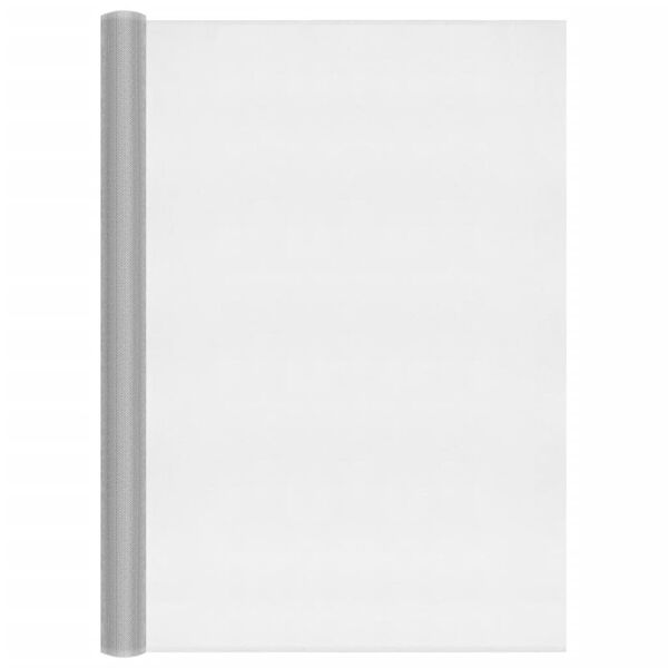 vidaXL Gaas 100x2000 cm aluminium zilverkleurig