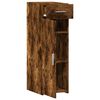 vidaXL Dressoir 30x42,5x93 cm bewerkt hout gerookt eikenkleurig