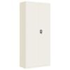 vidaXL Archiefkast 90x40x200 cm staal wit