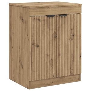 vidaXL Badkamerkast Artisanaal eiken 54 x 41 x 70 cm Bewerkt hout