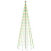 vidaXL Kerstboom met grondpin 732 LED's meerkleurig 500 cm