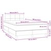 vidaXL Boxspring met matras en LED fluweel zwart 120x190 cm