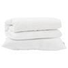 vidaXL Dekbed Set met kussen 2 st Wit Microfibre