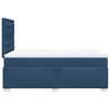 vidaXL Boxspring met matras stof blauw 120x200 cm