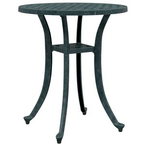 vidaXL Tuintafel &Oslash; 48x53 cm gietaluminium groen