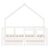 vidaXL Kinderbedframe met lades 70x140 cm massief grenenhout wit