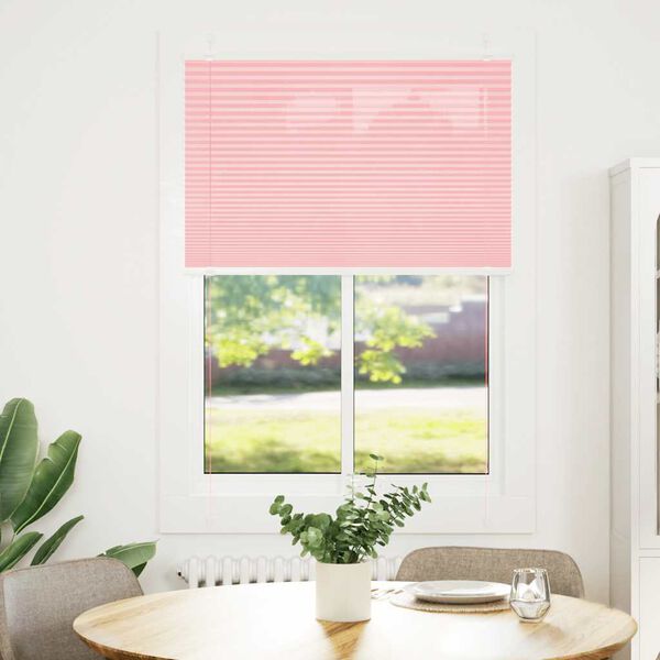 vidaXL Pliss&eacute; rolgordijn 90x150 cm stofbreedte 89,4 cm polyester roze