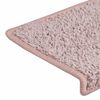 vidaXL Trapmatten 30 st 65x21x4 cm Wit en Roze Rechthoekige Rand