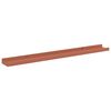 vidaXL Wandplank met plank 4 pcs Rood 80 x 9 x 3 cm Bewerkt hout