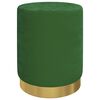 vidaXL Hocker met opbergruimte rond fluweel 31 x 37 cm groen